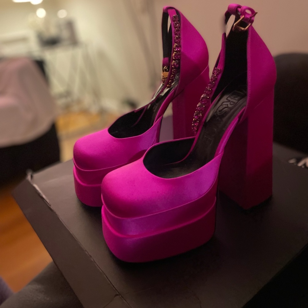 Versace platform shoes
